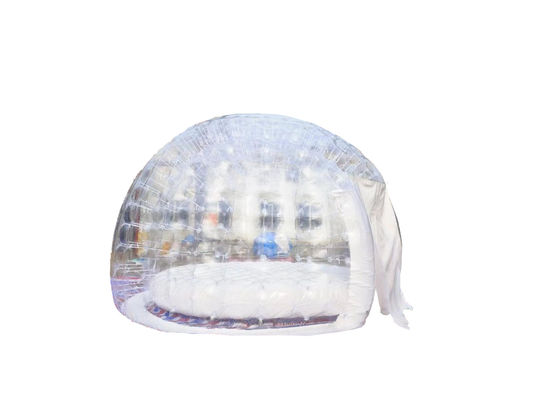 पारिवारिक शिविर गतिविधियों के लिए पारदर्शी inflatable बुलबुला घर