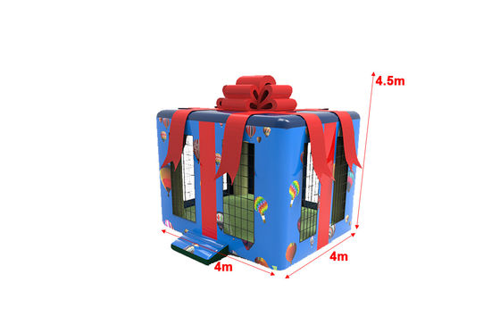 उपहार बॉक्स बालकों के लिए वाणिज्यिक ग्रेड inflatable उछाल घर