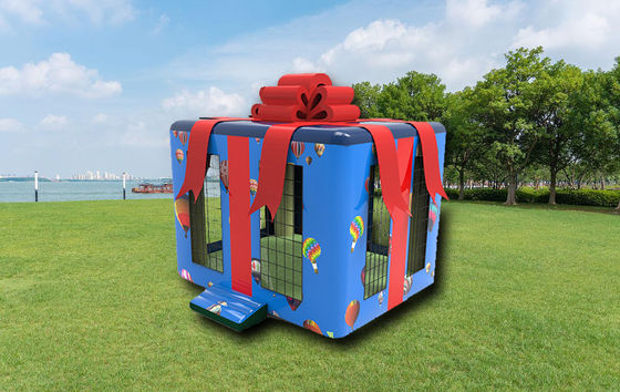 उपहार बॉक्स बालकों के लिए वाणिज्यिक ग्रेड inflatable उछाल घर