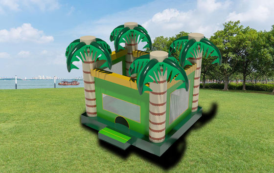 उष्णकटिबंधीय ताड़ के पेड़ उछाल घर बच्चों inflatable महल