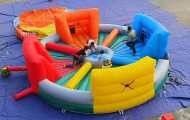 बहु रंग भूखे हिप्पो inflatable खेल वयस्कों के लिए अनुकूलित किशोर
