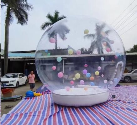 पीवीसी inflatable गुब्बारा घर सुंदर फोटोग्राफी के लिए पारदर्शी