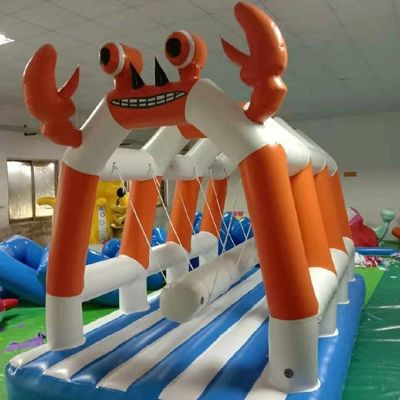 इनडोर आउटडोर खेल का मैदान बच्चों के लिए inflatable खेल केकड़े स्विंग