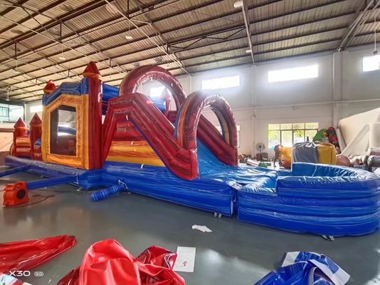 बच्चों inflatable उछाल घर और स्लाइड पूल stopper के साथ अनुकूलित