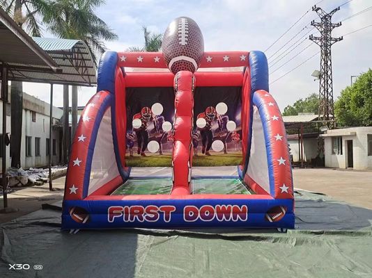 इनडोर आउटडोर inflatable फर्स्ट डाउन फुटबॉल चैलेंज गेम्स