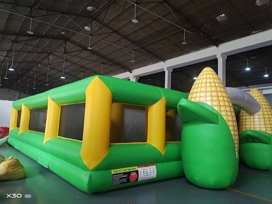 पॉपकॉर्न भूलभुलैया आउटडोर inflatable खेल बड़े आकार के वयस्क के लिए