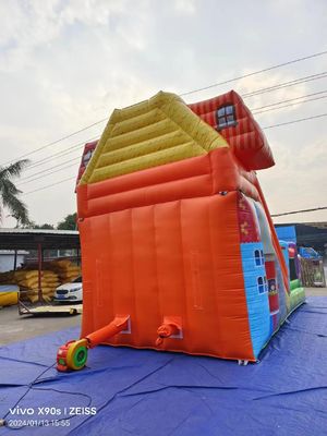 मज़ा पार्क सूखी Inflatable कैंडी की दुकान विषय के साथ उछल स्लाइड