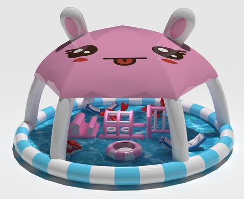 छोटे तैरते खिलौनों के साथ अनुकूलित बच्चों के लिए inflatable पानी पूल