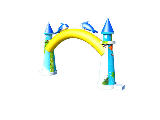 महासागर डॉल्फिन 8*6m पार्टी इवेंट के लिए आउटडोर विज्ञापन के लिए inflatable arches