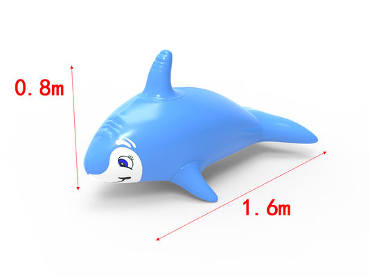 इनडोर आउटडोर खेल के मैदान पार्क के लिए ब्लू डॉल्फिन inflatable खिलौने