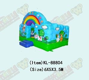 बच्चों के लिए आउटडोर खेल का मैदान के लिए inflatable Glassland Bouncy Castle