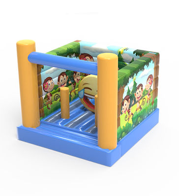 छोटे वाणिज्यिक ग्रेड inflatable Monkey Bouncy Castle 4*4*4m