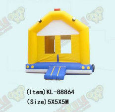 पीला रंग सरल मॉडल inflatable Bouncy Castle 5*5*5m