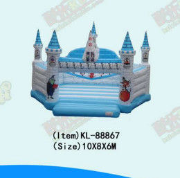 कार्टून पैटर्न के साथ पनरोक टारपॉलिन inflatable महल