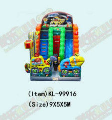 विषाक्त बच्चों के लिए मज़ा पार्क किराये के लिए inflatable स्लाइड