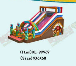 बच्चों के लिए मनोरंजन पार्क inflatable जन्मदिन मोमबत्तियाँ स्लाइड किराए के लिए