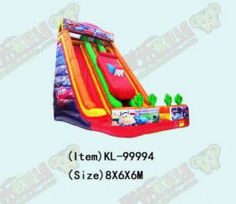 रेसिंग कार बच्चों के लिए मज़ा पार्क Inflatable बड़े स्लाइड किराए के लिए