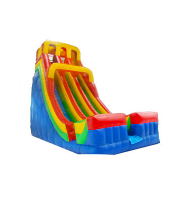 आउटडोर बड़े inflatable डबल लेन स्लिप और स्लाइड किराए के लिए