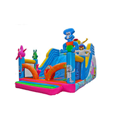 पैट्रिक डिजाइन के साथ आउटडोर खेलने के लिए inflatable स्लाइड अनुकूलित करें