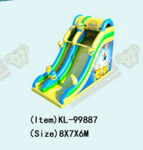 मीनों बच्चों मनोरंजन पार्क inflatable ब्लो अप स्लिप एन स्लाइड