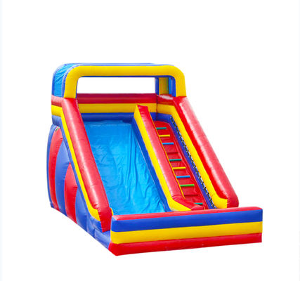 लाल पीला नीला आउटडोर के लिए औद्योगिक inflatable पानी स्लाइड