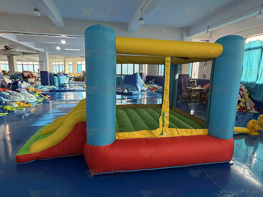पॉलिएस्टर ऑक्सफोर्ड inflatable रंगीन स्लाइड बच्चों के लिए खेल और व्यायाम घर के अंदर और बाहर