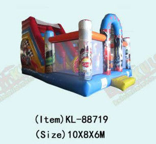 वाणिज्यिक चिल्ड्रेन खेल के मैदान के लिए कार inflatable Combos उठाओ
