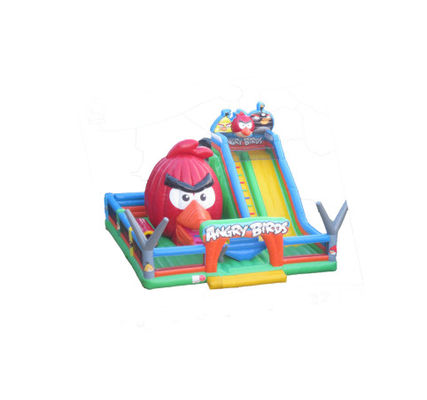 बच्चों के लिए मज़ा पार्क Inflatable Angry Bird Animals स्लाइड किराए के लिए