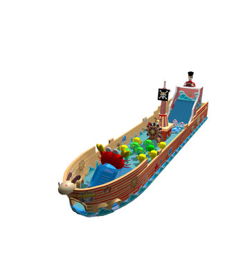 बच्चों के लिए मनोरंजन पार्क Inflatable Pirate Ship बच्चों के लिए खेल का मैदान