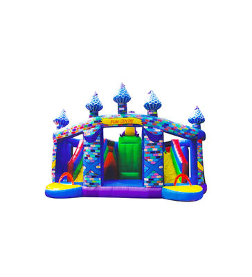 अनुकूलित आईपी रंगीन बच्चों मज़ा पार्क inflatable स्लाइड उछाल