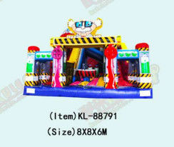 अनुकूलित आईपी रंगीन बच्चों मज़ा पार्क inflatable स्लाइड उछाल