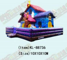 हेलोवीन समारोहों के लिए जादुई inflatable महल डरावना खेल और डर