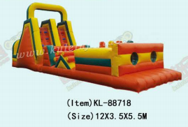 नारंगी रंग का inflatable: बाधा साहसिक यात्रा रंगीन क्षेत्र