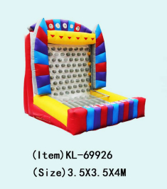 इंटरैक्टिव डिज़ाइन के साथ जीवंत inflatable इंटरैक्टिव गेम वॉल डिस्प्ले