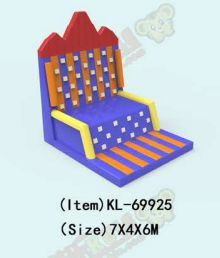 Brightly Colored Vibrant Inflatable Play Structure for Kids' Entertainment