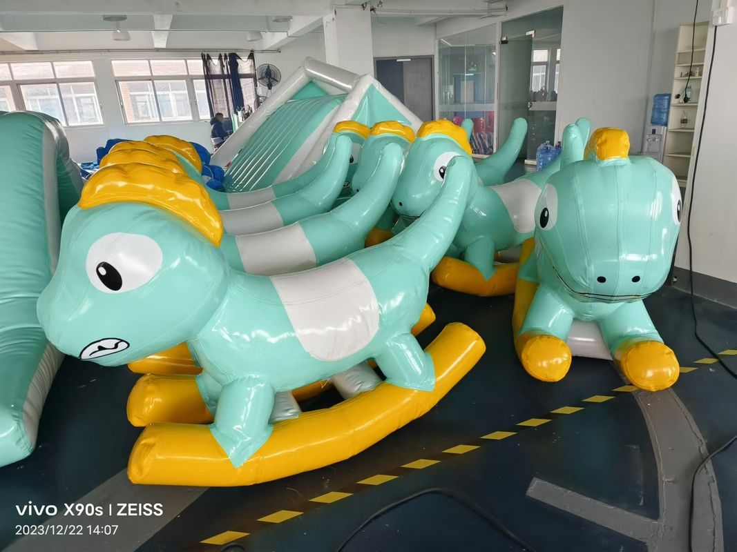 डायनासोर छोटे inflatable खेल रंगीन के लिए इनडोर नरम खेल का मैदान खिलौने