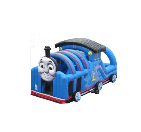टॉमस थीम ब्लू कलर खेल का मैदान बच्चों के लिए मज़ा पार्क inflatable