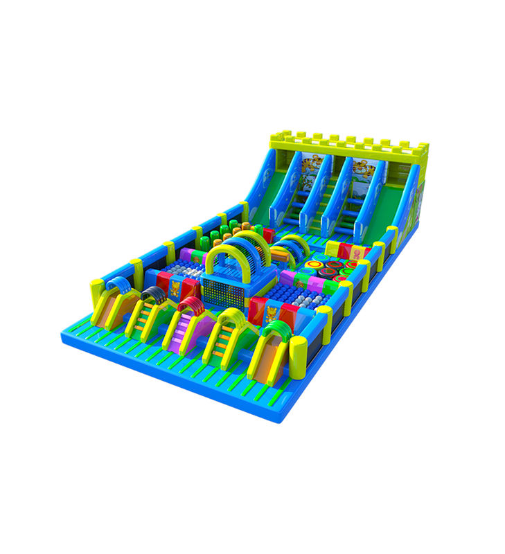 अनुकूलित आईपी रंगीन बच्चों मज़ा पार्क inflatable स्लाइड उछाल
